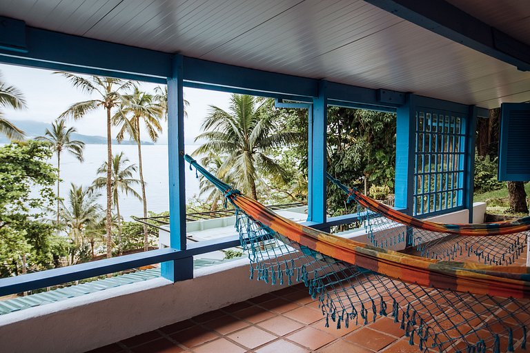 Beira-mar, piscina, linda vista - Siriúba Ilhabela