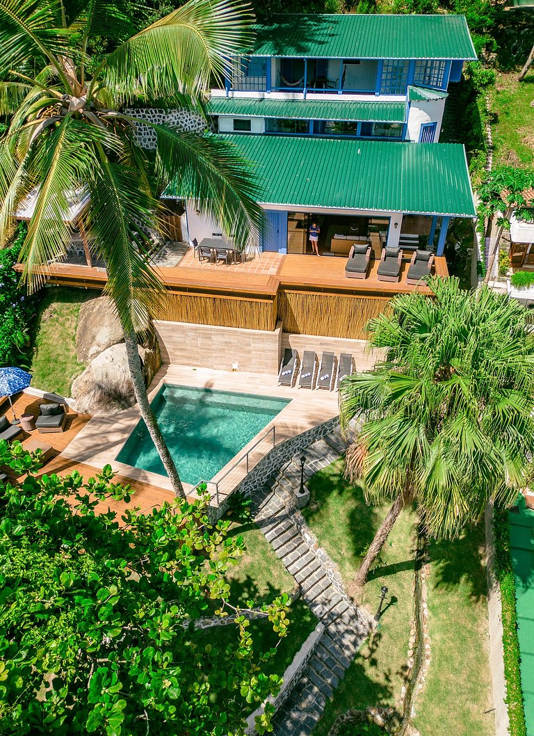 Beira-mar, piscina, linda vista - Siriúba Ilhabela