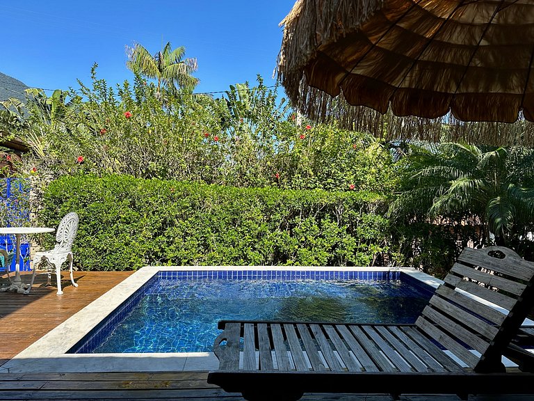 Casa encantadora na Praia da Feiticeira - Ilhabela