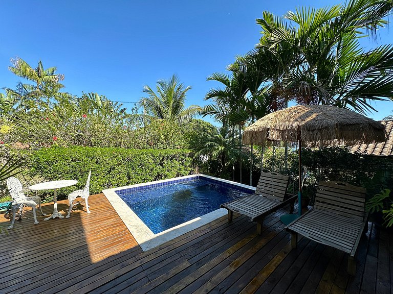 Casa encantadora na Praia da Feiticeira - Ilhabela