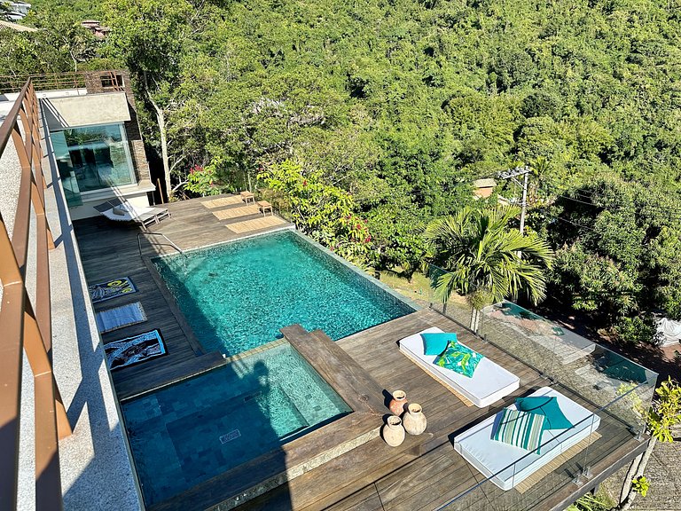 Luxo, vista deslumbrante, SPA aquecido e piscina