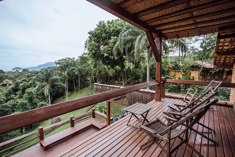 Refúgio em Ilhabela, com vista para mar e montanha