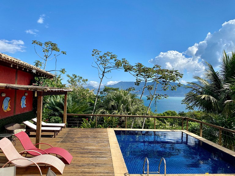 Vista, piscina, perto da praia, 180m do Vila Salga