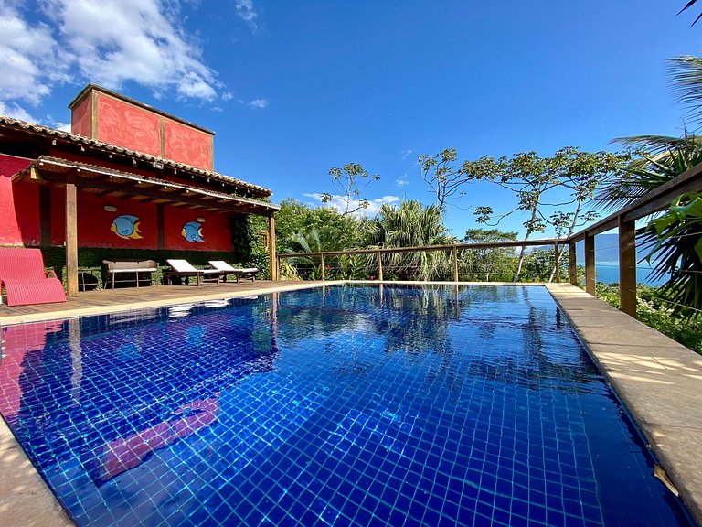 Vista, piscina, perto da praia, 180m do Vila Salga